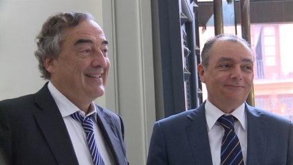 El presiente de CEOE, Juan Rosell, en la CEV de Valencia