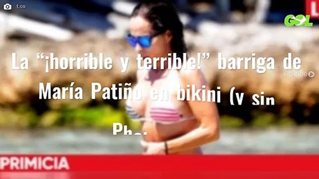 La “¡horrible y terrible!” barriga de María Patiño en bikini (y sin Photoshop)