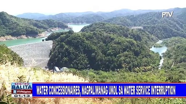 Water concessionaires, nagpaliwanag ukol sa water service interruption