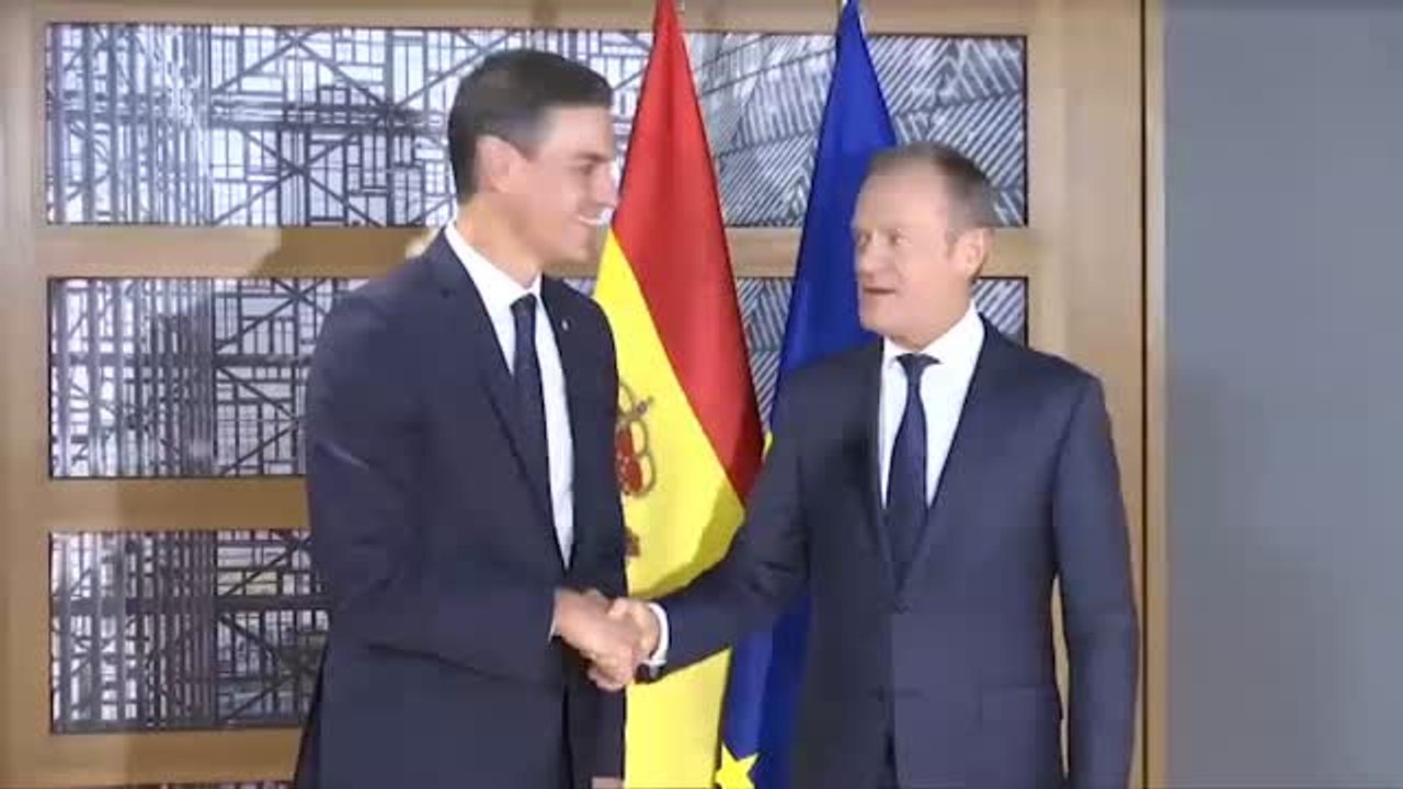 Pedro Sánchez se reúne con Juncker y Tusk para hablar del Brexit y la migración antes de la cumbre europea