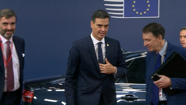 Pedros Sánchez llega a la cumbre europea