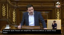Garzón pide al Gobierno que siga la legislatura aunque tumben los PGE