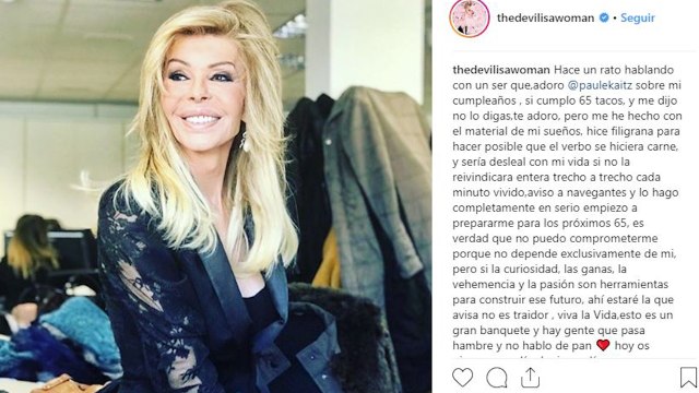 Bibiana Fernádez celebra 65 años con dos nuevos retoques