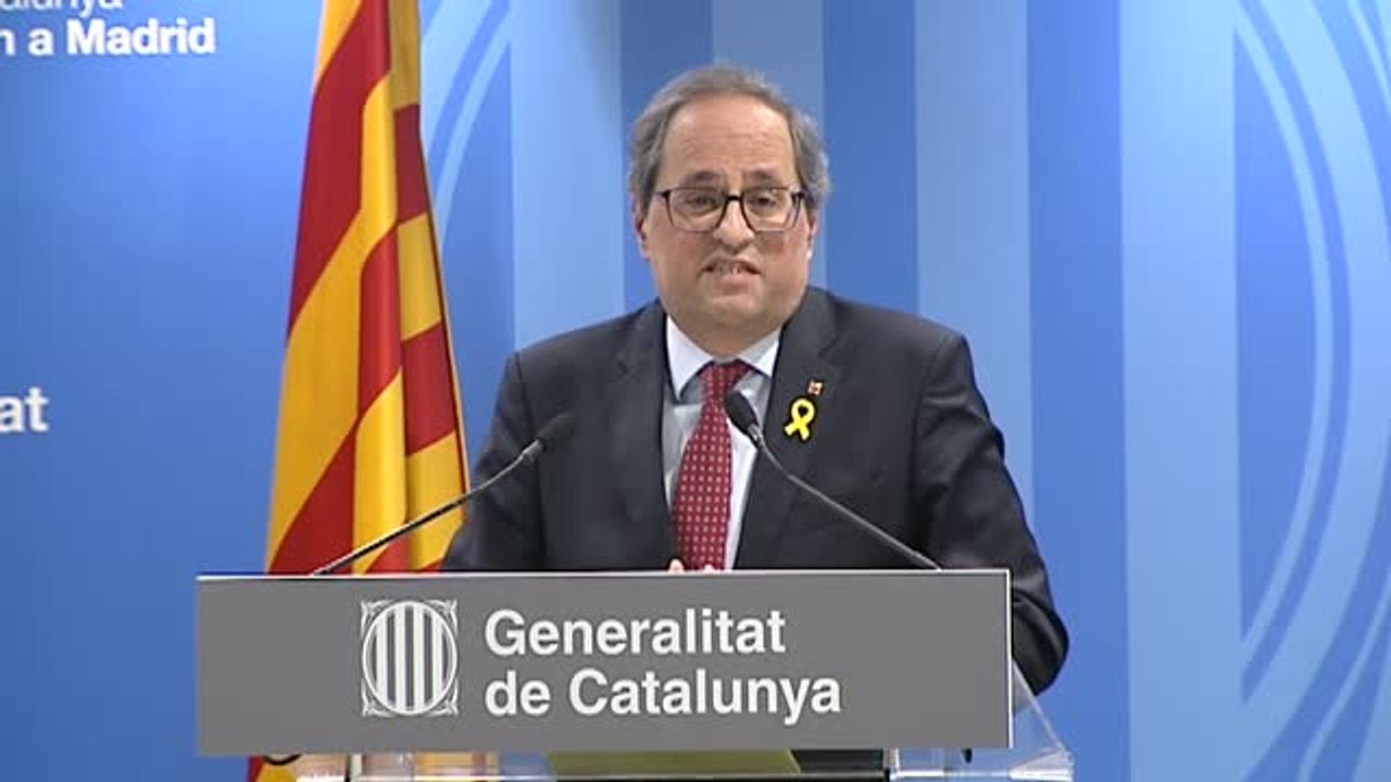 Torra califica de "error" el juicio del 'procés'