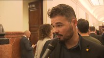 Rufián pide a Iglesias que vaya a Moncloa a 