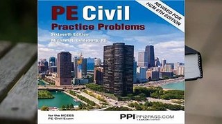 Full E-book PE Civil Practice Problems  For Kindle