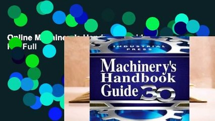 Online Machinery's Handbook Guide  For Full