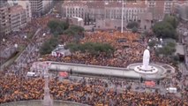 Arranca en Colón la manifestación contra el presidente Pedro Sánchez