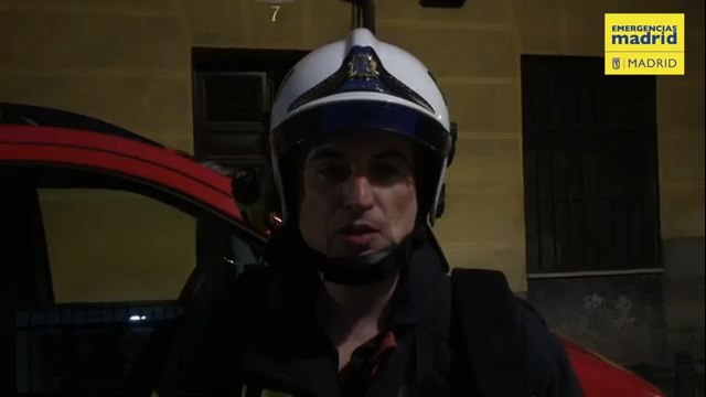 Un incendio en la segunda planta de una corrala en Lavapiés