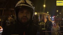 Bomberos de Madrid explican cómo han sacado los vehículos del socavón