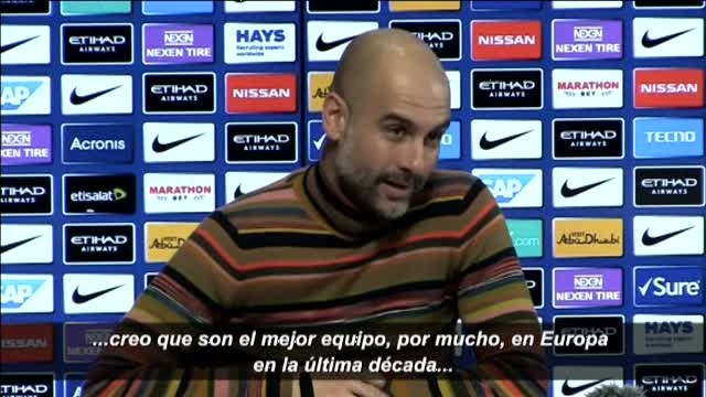 Guardiola: El Madrid no es el mejor de la década si cuentas ligas, copas y otras competiciones