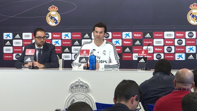 Rueda de prensa de Solari previa al 'clásico'