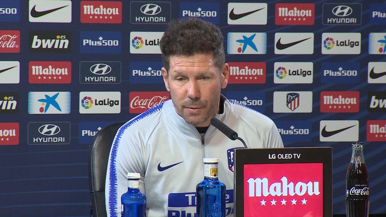 Simeone: "Nosotros estamos con ilusión"