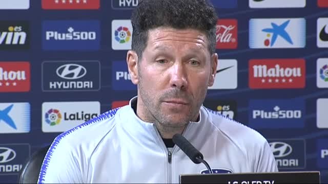 Simeone: A mí me pone ganar todos los partidos que me ponen por delante