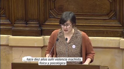 Jenn Díaz (ERC): "Hace diez años sufrí violencia machista, física y psicológica"