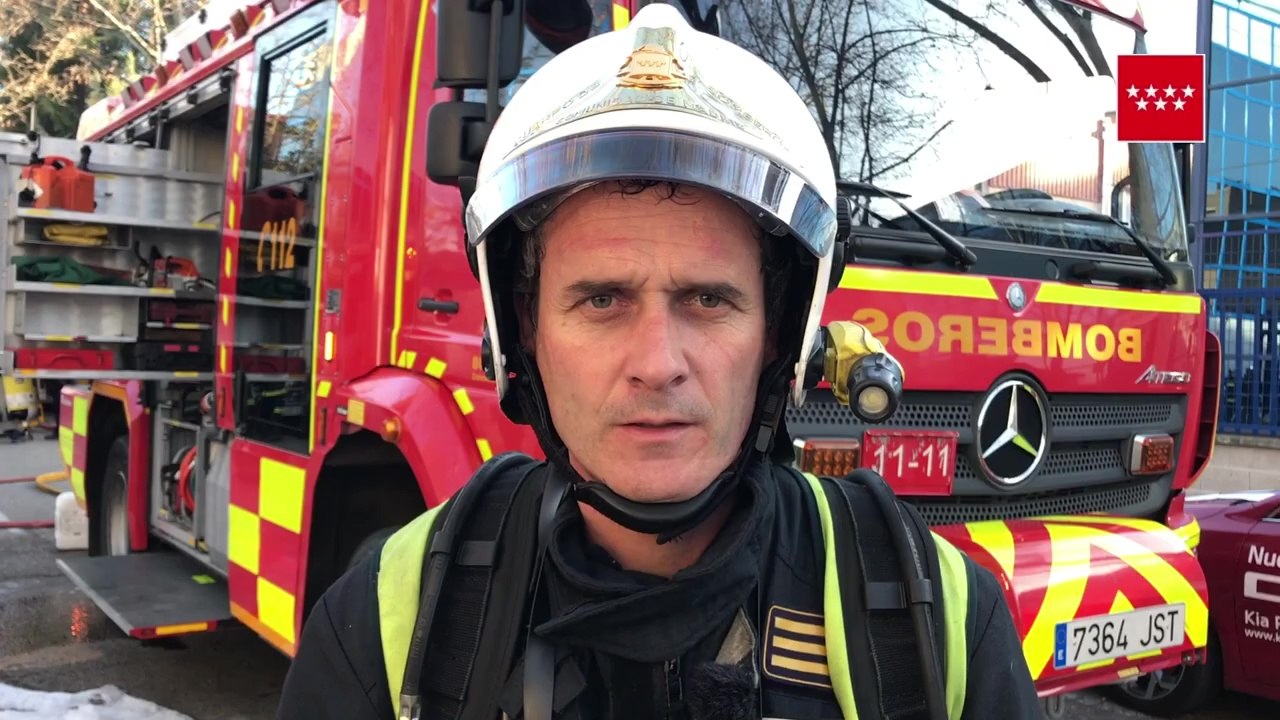 Bomberos explican incendio de San Sebastián de los Reyes