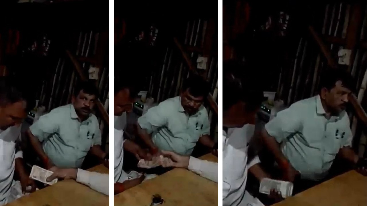 बिजली कनेक्शन के लिए मजबूर किसान को देना पड़ा 50 हजार, देखिए अधिकारी का घूस लेते वीडियो