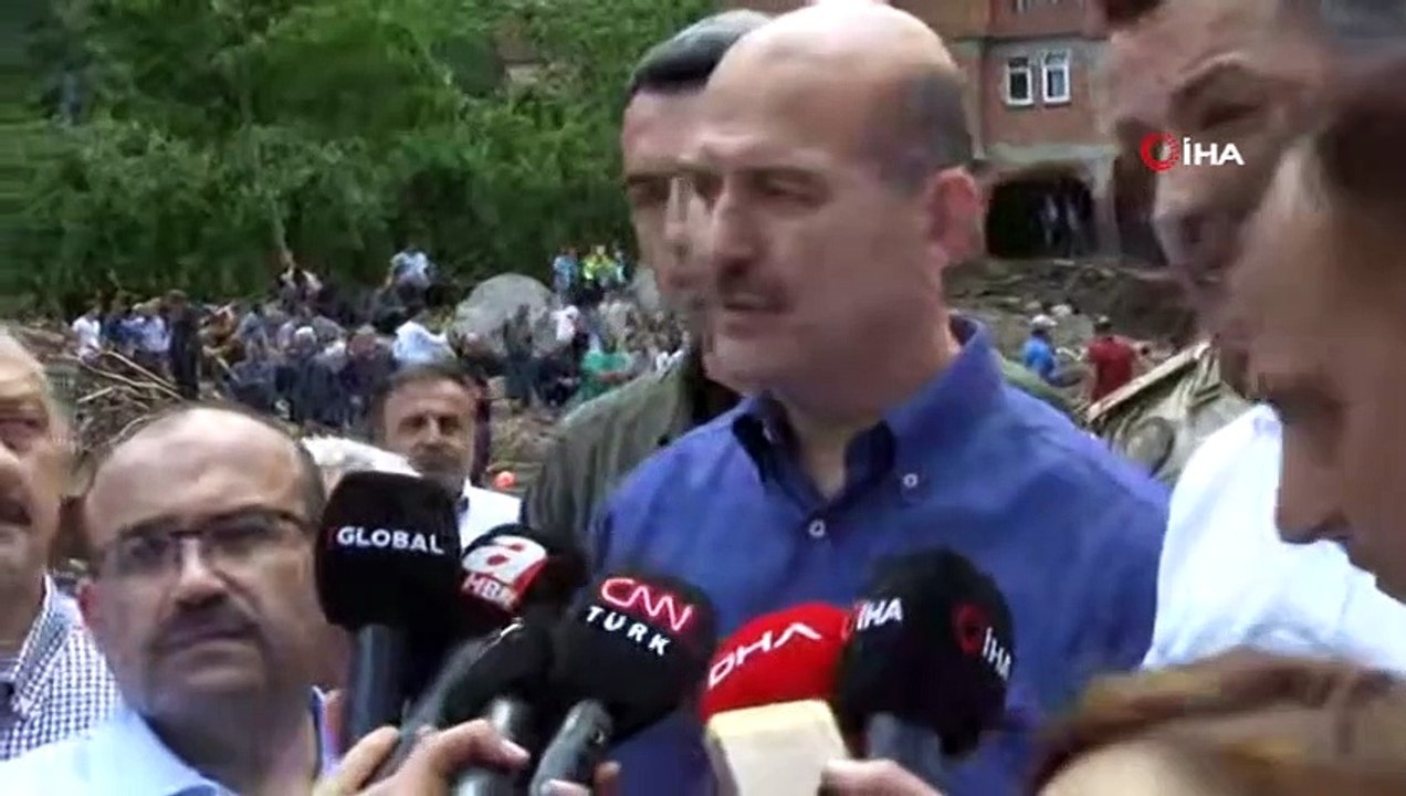 Bakan Soylu Trabzon'daki Sel Felâketinin Bilançosunu Açıkladı