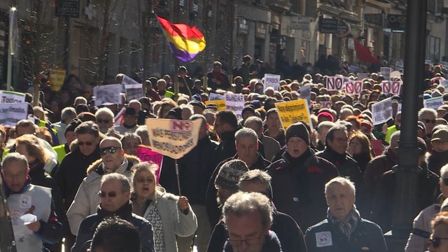Taxistas y pensionistas piden una subida de las pensiones