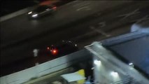 Choque múltiple entre varios vehículos tras una persecución policial en California