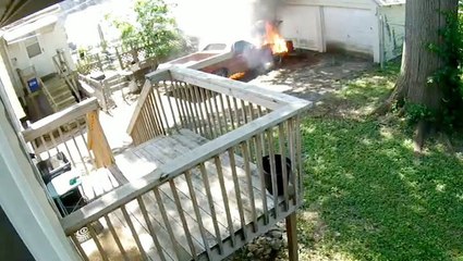 Neighbor's Spontaneous Car Fire