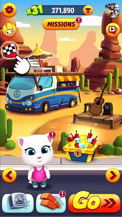 My Talking Tom Gold Run Race Gameplay Android