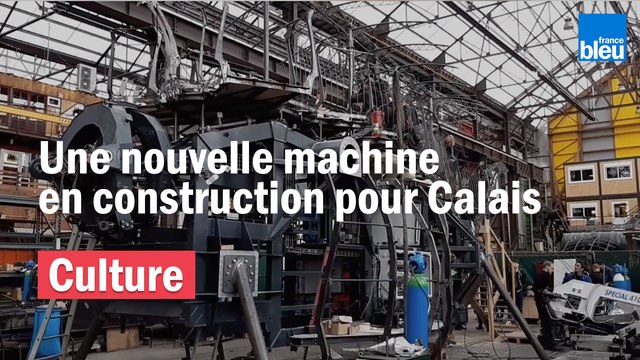 Le Dragon des mers de Calais prend vie dans les ateliers de la compagnie La Machine à Nantes