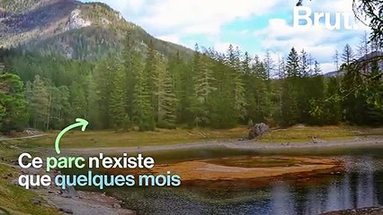 Le "Grüner See", un lac qui apparaît seulement quelques mois dans l'année