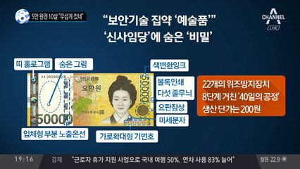 5만 원권 10살 “무섭게 컸네”