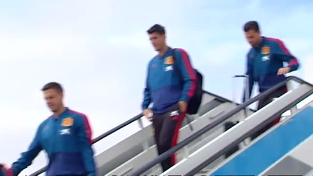 La Selección española llega a Madrid