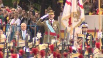 Los Reyes de España acuden al desfile del Día de la Hispanidad
