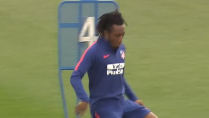 Última sesión de la semana del Atlético