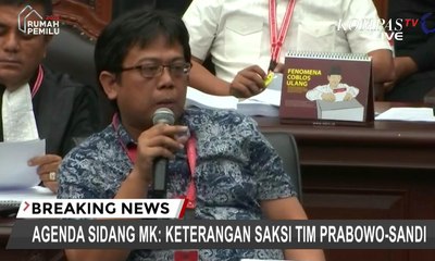 Saksi Penasihat IT Fadli Zon Ceritakan "Delay" di Situng KPU