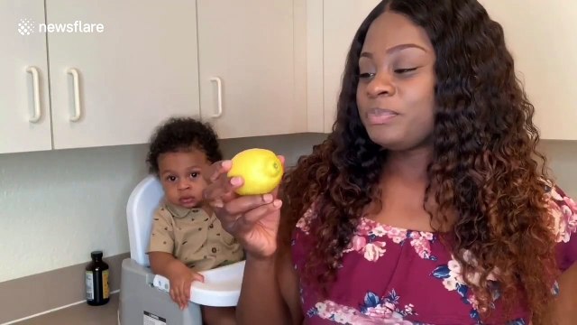 Florida boy tries sour fruits for the first time and has mixed reactions