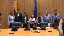 Podemos en rueda de prensa tras el acuerdo de los PGE