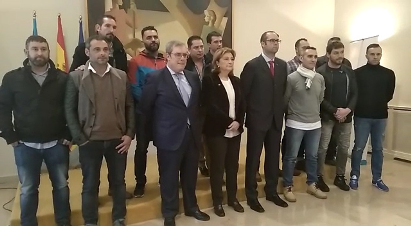 Recpeción integrantes de la Brigada de Salvamento Minero