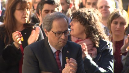 Torra pide apoyo a los presos: "No nos dejaremos intimidar"