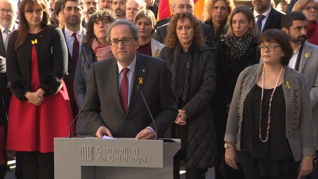 Torra pide apoyar a los presos desde la serenidad