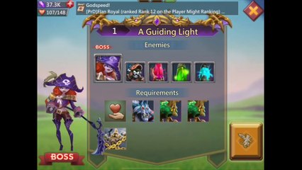 Lords Mobile - Bloodlust - Stage 1 - A guiding Light