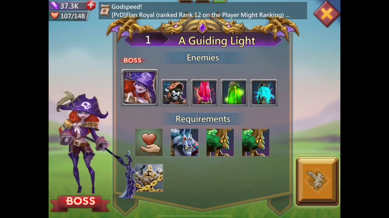 Lords Mobile - Bloodlust - Stage 1 - A guiding Light
