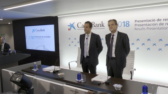 Rueda de prensa de presentación de resultados de 2018 de CaixaBank