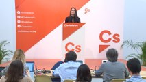 Inés Arrimadas en rueda de prensa tras reunión Comité Permanente