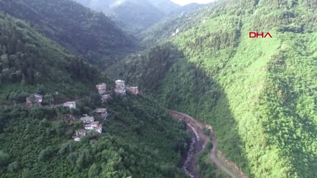 TRABZON ARAKLI'DA HES BARAJININ TAŞTIĞI BÖLGE