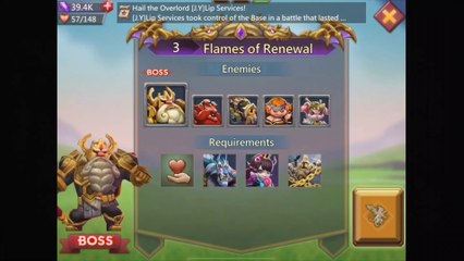 Lords Mobile - Bloodlust - Stage 3 - Flames of Renewal