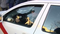 La policía desaloja a los taxistas del centro de Madrid