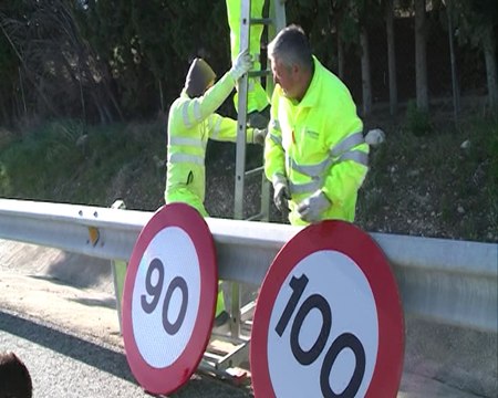 Mañana se reduce la velocidad a 90 km/h en las carreteras convencionales