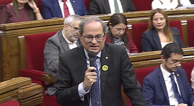 Torra insiste en el ultimátum a Sánchez
