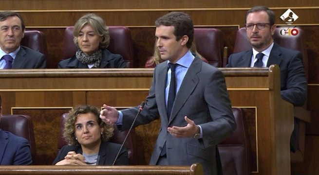 Casado insta a Cs a presentar moción de censura para echar a Torra