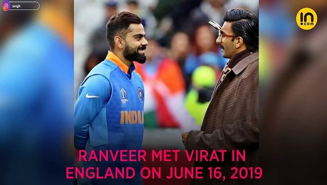 World Cup 2019 Ind vs Pak: Virat Kohli and Ranveer Singh share a warm hug post victory, video inside
