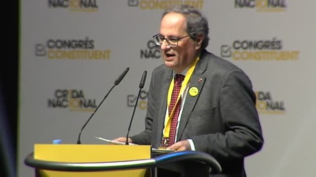 Torra reivindica la investidura de Puigdemont en el congreso fundacional de La Crida